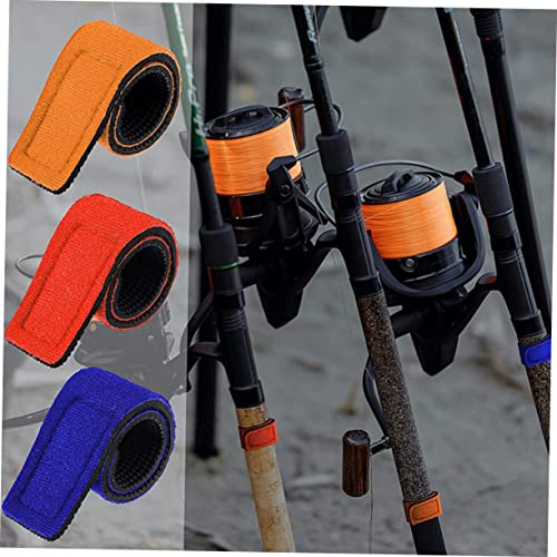 BESPORTBLE 6Pcs Fishing Rod Straps Fishing Pole Wraps for Organizing Rods for Badminton Golf Clubs More Durable Elastic Bands Camo