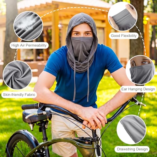 Cooling Balaclava Face Mask Breathable Full Head Mask Sun Protection Neck Cover UV Face Cover for Men Women - color: Tactical Color