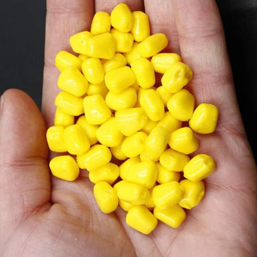 200 Pieces Fake Corn Soft Baits Carp Fishing Lures Floating Baits