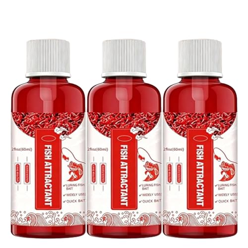 New Natural Bait Scent Fish Attractants, Red Worm Liquid Spray, Red Worm Liquid, Fish Point Li𝐪u𝐢d for Lakes and Rivers - Professional F𝐢s𝐡ing Scent - color: 3pc
