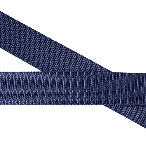Mile High Life | Nylon Web Belt | Outdoor Military Belt | TSA Safe Buckle Plastic/Metal - color: Black-510navy 2pc