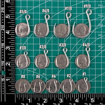 Dr.Fish 30 Pack Single Replacement Hooks for Hard Lures Inline Fishing Hooks High Carbon Steel Spinner Jerkbait Crankbait Popper Walking Bait Plugs - size: #4-30 Pack