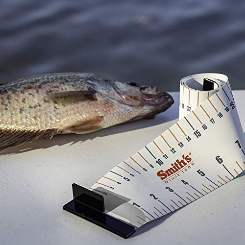 Smith's Regal River 48" Retractable Ruler - Durable - UV Resistant, Large Numbers - Waterproof Measuring Tape- Fresh - Saltwater Fishing, Boating - Kayaking - Tackle - Accessory - 3” Wide