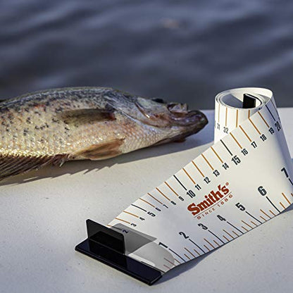 Smith's Regal River 48" Retractable Ruler - Durable - UV Resistant, Large Numbers - Waterproof Measuring Tape- Fresh - Saltwater Fishing, Boating - Kayaking - Tackle - Accessory - 3” Wide