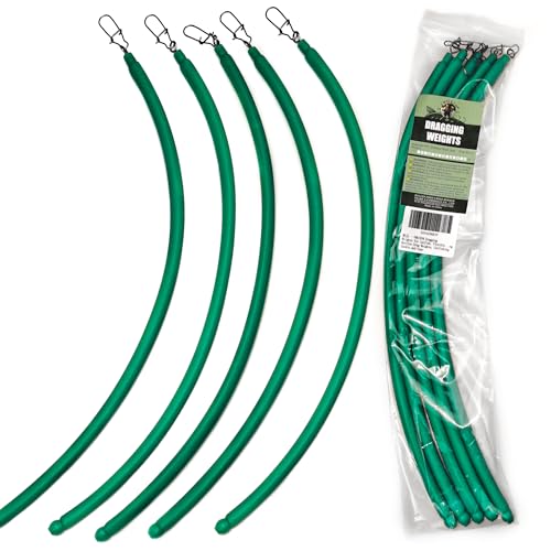 Dragging Weights for Catfishing, Drag Weights No Snag Sinkers for Bottom Bouncing, Trolling, Drifting, Snagless Catfish Sinker Tackle Gear and Equipment - size: B3-4oz-Green-5PCS