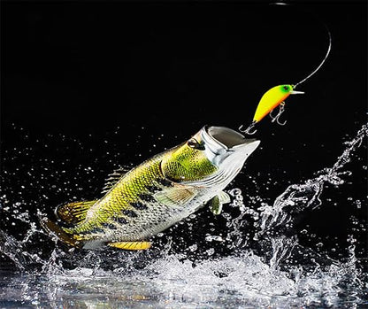 3D Eyes Artificial Crankbait Fishing Lures Kit Jerkbaits for Bass Lures - color: 5pcs minnow lures with bill
