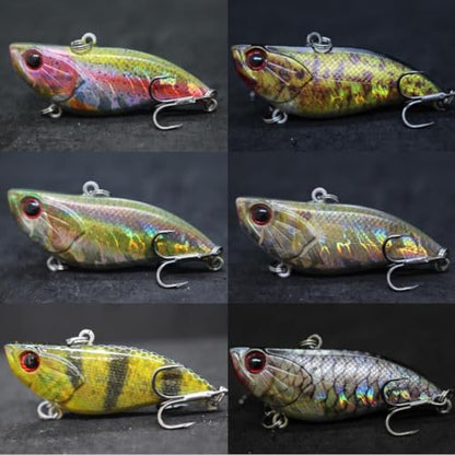 Minnow Crankbait for Bass Fishing Bass Lure Jerkbait Fishing Lures and Tackle Box - color: HL802KB