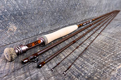 Moonshine Rod Company Fast Action Fly Fishing Rod – Carbon Fiber Graphite Rod with Zippered Travel Case – Drifter II, Vesper, Epiphany ESN, Outcast, Phantom & Rambler Series - 2WT up to 12WT Rods - size: 5WT- 10', style: Trout Fishing
