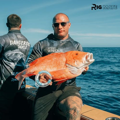 Rig Mate 40 lb & 60 lb Bundle - Pre-Tied Dropper Loop Rigs - 40 lb & 60 lb Bundle Pack. Tested Fishing Line Spool - 80 Loops 18 Inches Apart with 5.5 Inch