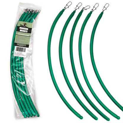 Dragging Weights for Catfishing, Drag Weights No Snag Sinkers for Bottom Bouncing, Trolling, Drifting, Snagless Catfish Sinker Tackle Gear and Equipment - size: B1-2oz-Green-5PCS