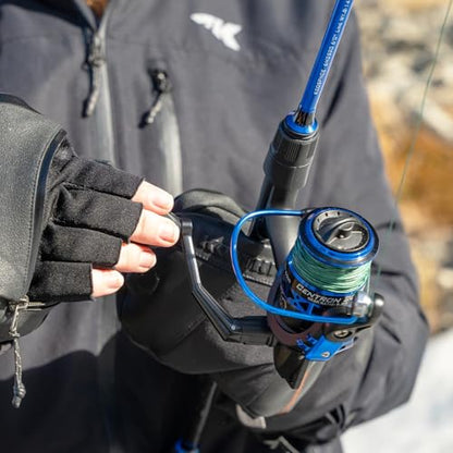 KastKing Centron & Centron Lite Spinning Reels, Size 500 is Perfect for Ice Fishing, Up to 17.5 Max Drag, 5.2:1 Gear Ratio, Ultra Smooth Powerful, CNC Aluminum Spool, 9+1 BB Light Weight - color: Centron, size: Size 500