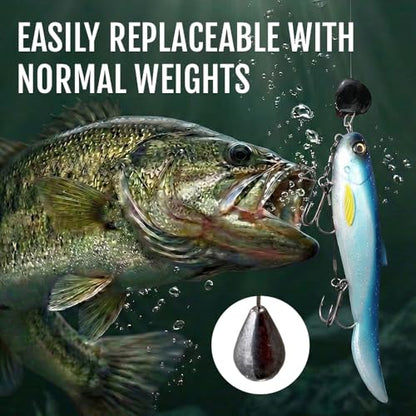 Headbanger RockerHead – Erratic Action Swing Jig Head - color: FireTail, size: 8.5" (4/5 oz)