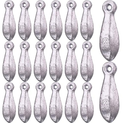 18 Pcs Bank Sinker Fishing Sinkers Weights Bank Weights for Ocean Saltwater Freshwater Surf Bass Catfish Fishing Casting Gear Tackle - size: 8 oz