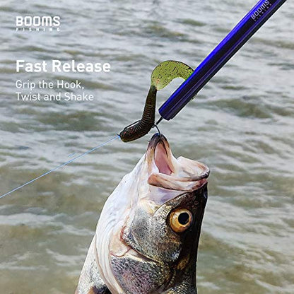 Booms Fishing R2 Hook Remover Squeeze-Out Fish Hook Tools 3 Colors Available - color: 10inches Blue