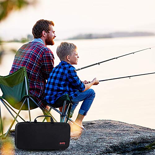 Sougayilang Fishing Rod Reel Combos Carbon Fiber Telescopic Fishing pole with Spinning Reel for Travel Saltwater Freshwater Fishing - color: Fishing Full Kits with Carrier Case, size: 7.87 ft