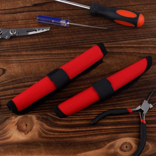Gosknor 6pcs Fishing Lure Wraps, Protective Covers Oxford Cloth Hook Bait Wraps for Fishing Rod Protection and Safe Storage