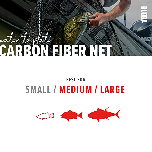 BUBBA Landing Nets with Corrosion Resistant Construction, Non-Slip Grip Handle and Carbon Fiber Shafts for Fishing, Angling, Boating and Outdoors - style: 24 Inch