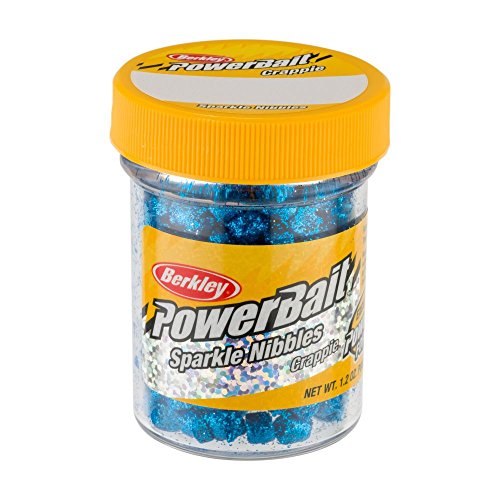 Berkley PowerBait Crappie Nibbles Dough Fishing Bait - color: Blue Sapphire - Sparkle