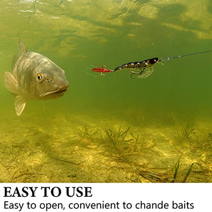 Heavy Duty Fishing Wire Rigs Leaders, 10Pcs 150LB Stainless Steel Fishing Line Leaders with Swivels Snaps Fishing Trace Lures Leader Rigging - color: Black-10pcs