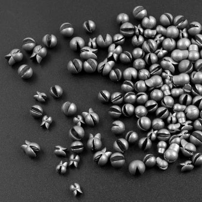 Split Shot Fishing Weights, 120pcs Fishing Weights Sinkers Assortment Removable Split Shot Sinkers Round Reusable Clip On Weights Freshwater Saltwater - color: Mixed-120pcs