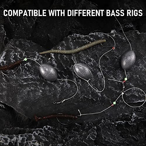 Dr.Fish Egg Sinker Lead Fishing Weights Oval Shaped Catfishing Weights Bank River Freshwater Saltwater Fishing Bass Casting - size: 3/4oz-20 Pack