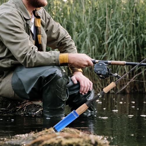 Bank Fishing Rod Holder Ground Insert Stand Portable Fishing Pole Support with Tapered Design for Beginners and Enthusiasts 11.02X1.49X1.49In