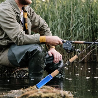 Bank Fishing Rod Holder Ground Insert Stand Portable Fishing Pole Support with Tapered Design for Beginners and Enthusiasts 11.02X1.49X1.49In