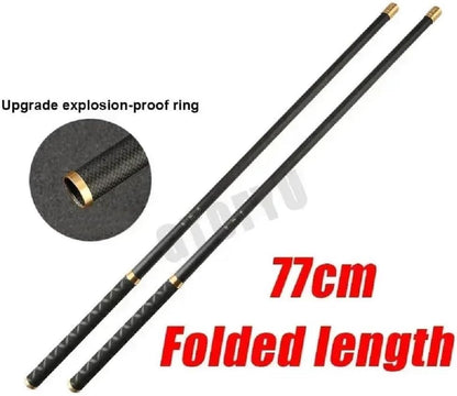 Tenkara Rod 18-30FT Carbon Fiber Telescopic Travel Fishing Pole - size: 18 feet