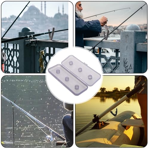 Ciieeo Fishing Line Storage Box Main Line Spool Case Compact and Portable with 6 Slots Abs Tackle Storage Box with Maximum Load 6cm Shaft for Fishing Accessories