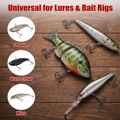 100pcs Fishing Hook Treble Hooks High Carbon Treble Hooks Super Sharp Solid Size 2 4 6 8 10 12 Triple Barbed Steel Fish Hook - color: Black, size: 10#-100pcs