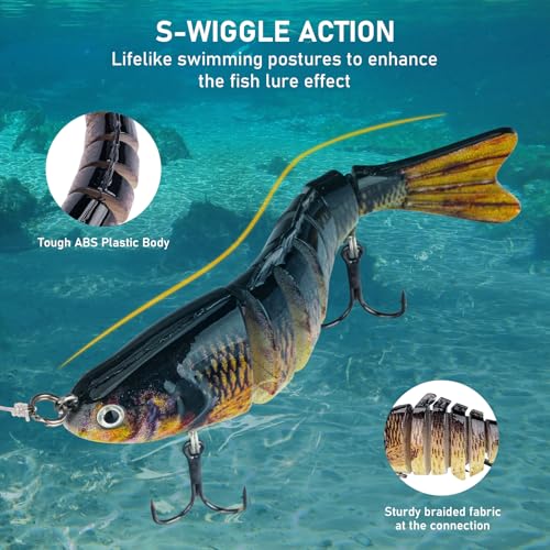 THKFISH Fishing Gift 19PCS Fishing Lures Kit Tackle Box Freshwater Catch All Fishing Kit for Bass, Trout, Crappie, Bluegill, Perch, Sunfish, Catfish, Perfect Fishing Lures Set for Men, Teens, Adults