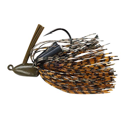 Booyah Boo Jig Bass Fishing Lure with Weed Guard - color: Watermelon Pumpkin, style: Boo Jig (1/2 Oz)