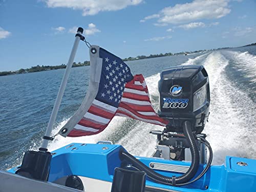 The Original Rod Holder Boat Flag Pole - No Flag (2-1/2' Foot) - size: 2-1/2 Foot