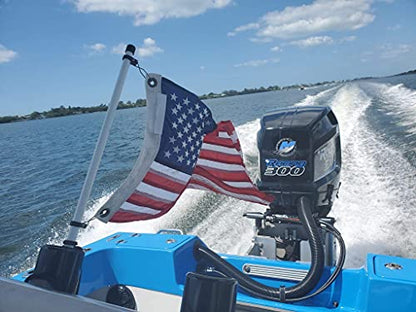The Original Rod Holder Boat Flag Pole - No Flag (2-1/2' Foot) - size: 2-1/2 Foot