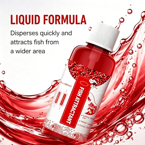 New Natural Bait Scent Fish Attractants,Red 40 Fishing Lures,Red Worm Liquid Bait,60ml,Natural Fish Scent,Fish Lure Attraction Enhancer,Smell BaitFood for Fishing Trout,Cod,Carp,Bass - color: 3pcs