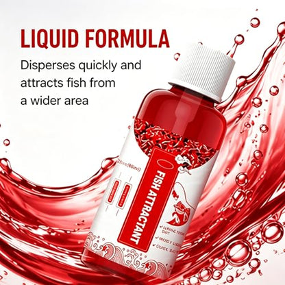 New Natural Bait Scent Fish Attractants,Red 40 Fishing Lures,Red Worm Liquid Bait,60ml,Natural Fish Scent,Fish Lure Attraction Enhancer,Smell BaitFood for Fishing Trout,Cod,Carp,Bass - color: 3pcs