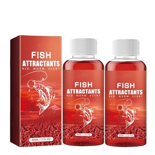 New Natural Bait Scent Fish Attractants, Red Worm Liquid Spray, Red Worm Liquid, Fish Point Li𝐪u𝐢d for Lakes and Rivers - Professional F𝐢s𝐡ing Scent - color: 2pcs