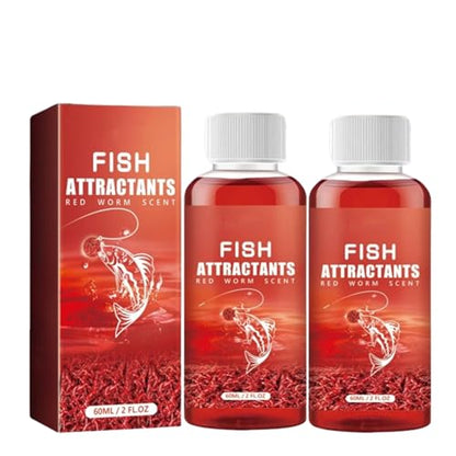 New Natural Bait Scent Fish Attractants, Red Worm Liquid Spray, Red Worm Liquid, Fish Point Li𝐪u𝐢d for Lakes and Rivers - Professional F𝐢s𝐡ing Scent - color: 2pcs