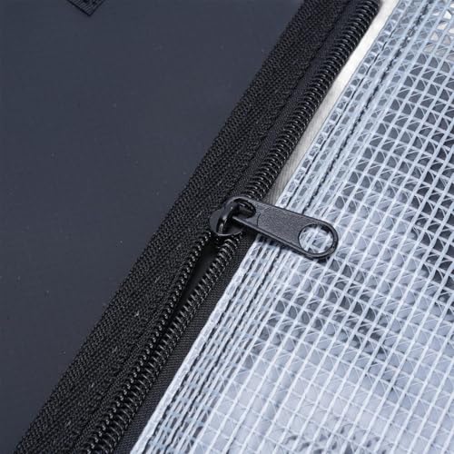 RiToEasysports Fishing Lure Storage Bag, with 6 Detachable Lure Bags, Rainproof Tackle Wallet for Soft Baits, Lures, Rigs, Jigs (Black) - color: Black
