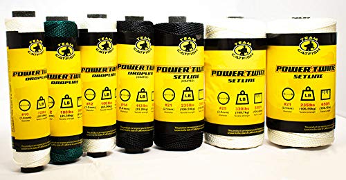 TEAM CATFISH Power Twine with 100% Nylon & 300 ft Heavy-Duty Line - Green | 300 ft #10 nylon twine, 72 lb strength, low stretch, weather resistant, ideal for trot lines, set lines, and outdoor use - style: #12 x 300ft Green