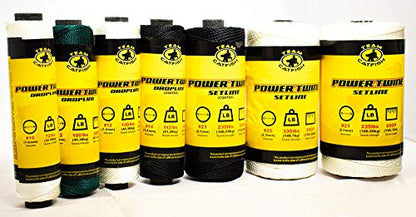 TEAM CATFISH Power Twine with 100% Nylon & 300 ft Heavy-Duty Line - White | 300 ft #10 nylon twine, 72 lb strength, low stretch, weather resistant, ideal for trot lines, set lines, and outdoor use - style: #10 x 300ft White