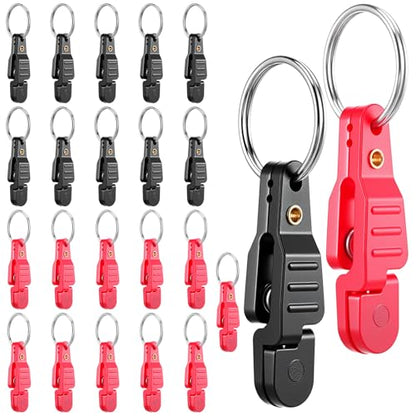 21 Pcs Heavy Tension Snap Release Clips, Padded Trolling Clips with Key Ring, Snap Weights for Trolling, Downriggers Release Clip for Weight Planer Board Offshore Kites Downrigger Fishing