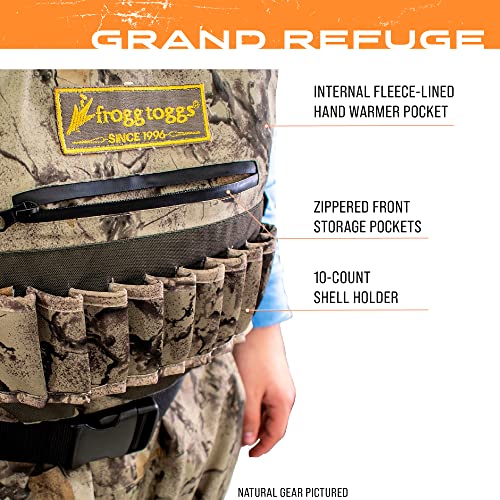 FROGG TOGGS Men's Grand Refuge 3.0 Waterproof Bootfoot Wader for Hunting with Removable Insulation Liner - color: Brown, size: 11