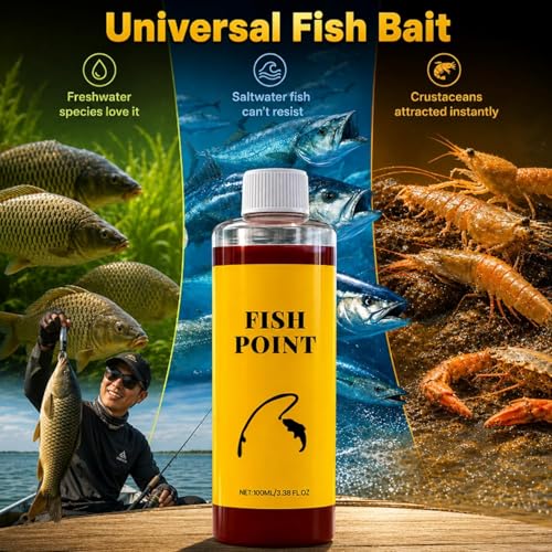 Concentrated Fish Attractant Liquid, 100ml Red Worm Liquid Spray - Powerful Bait Attractant Scent Bait Fish Attractant Liquid for Trout, Panfish and More, Enhances Scent & Improves Biteresponse - color: 1pc