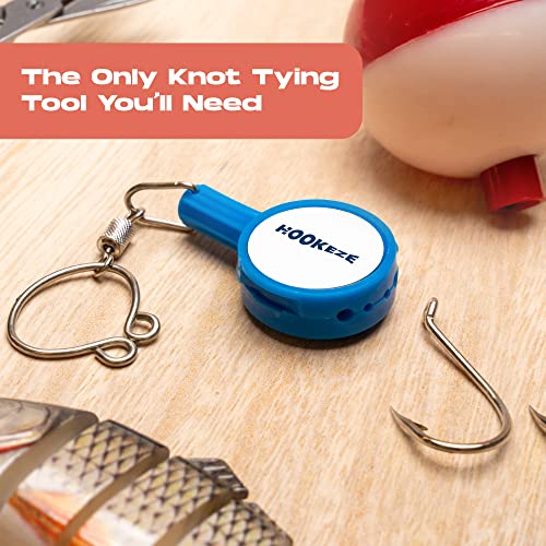 HOOK-EZE Fishing Knot Tying Tool | Protect from Fish Hooks | Tie Fishing Knots Easily | Cool Gadgets for Fishermen | Ice Fly Fishing | Fishing Accessories for Beginner Anglers | Nail Knot Tool - color: Green, style: Standard