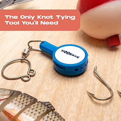 HOOK-EZE Fishing Knot Tying Tool | Protect from Fish Hooks | Tie Fishing Knots Easily | Cool Gadgets for Fishermen | Ice Fly Fishing | Fishing Accessories for Beginner Anglers | Nail Knot Tool - color: Green, style: Standard