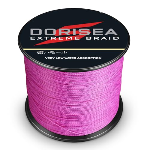 Extreme Braid 100% Pe Pink Braided Fishing Line 109Yards-2187Yards 6-550Lb Test Fishing Wire Fishing String Incredible Superline Zero Stretch - size: 100m/109Yards 10lb/0.14mm