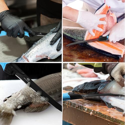 Mossy Oak Fillet Knife, 5.5'' Folding Fillet Knife with Razor Sharp 5Cr15 Stainless Steel Blade, Non-Slip Handle, Protective Sheath, Rust & Corrosion-Resistant Filet Knives for Fish Filleting & Boning - size: 5.5 inch