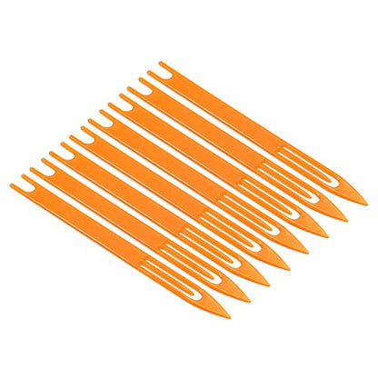 PATIKIL Netting Needle Shuttles, Pack Plastic Fishing Net Repair Line Kit Mending Tools - color: Orange, size: 180x14x4mm