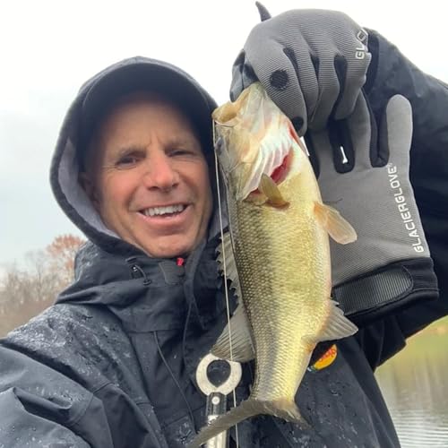 Glacier Glove Unisex Elite Angler Durable Outdoor Slit-Finger Gloves | Water-Resistant, Quick-Dry, Multi-Functional, Form-Fitted Handwear - size: X-Large